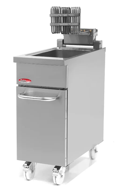 BakeMax BMPLS7FE030 Commercial Electric Floor Model Fryer (34L / 75 lb)